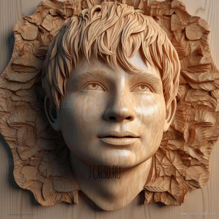 Ed Sheeran 1 stl model for CNC